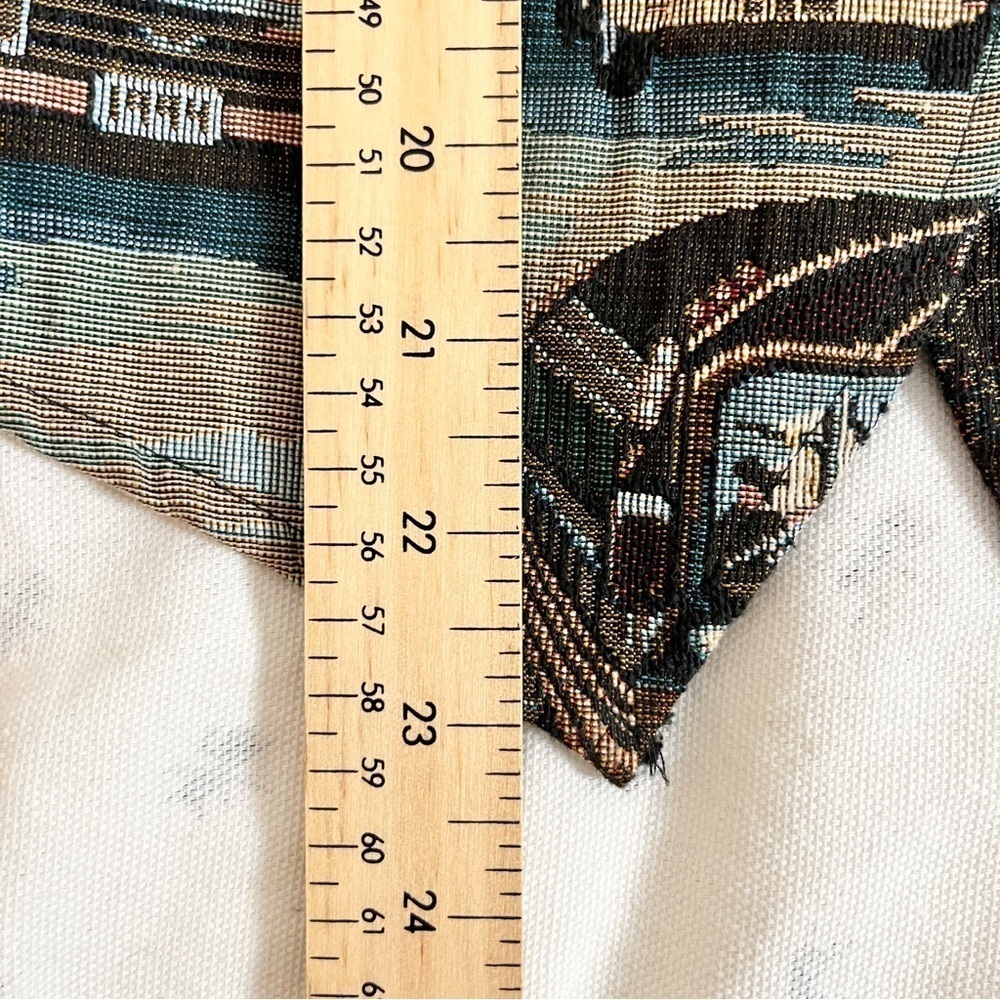 Vintage Facets by Mirrors City Street Life Tapestry Adjustable Vest - Size Large - Picture 14 of 16